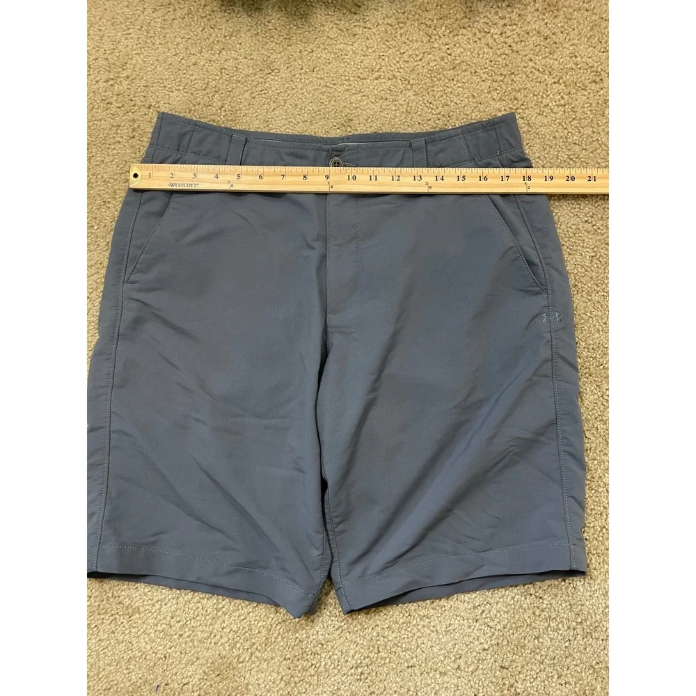 Under Armour Golf Shorts‎ Mens Size 36 Lose Heatgear Gray Performance Activewear